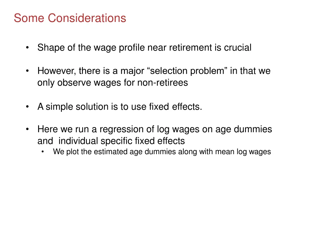 some considerations