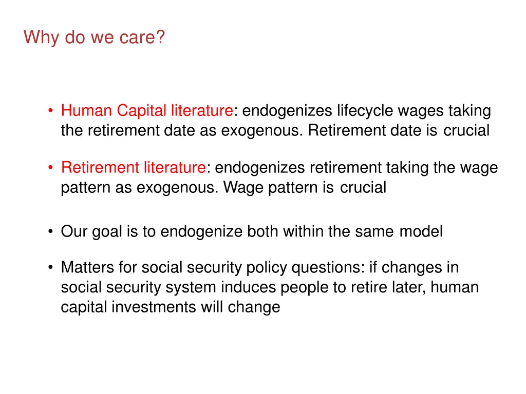 why do we care