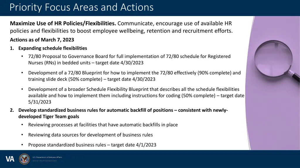 priority focus areas and actions 4