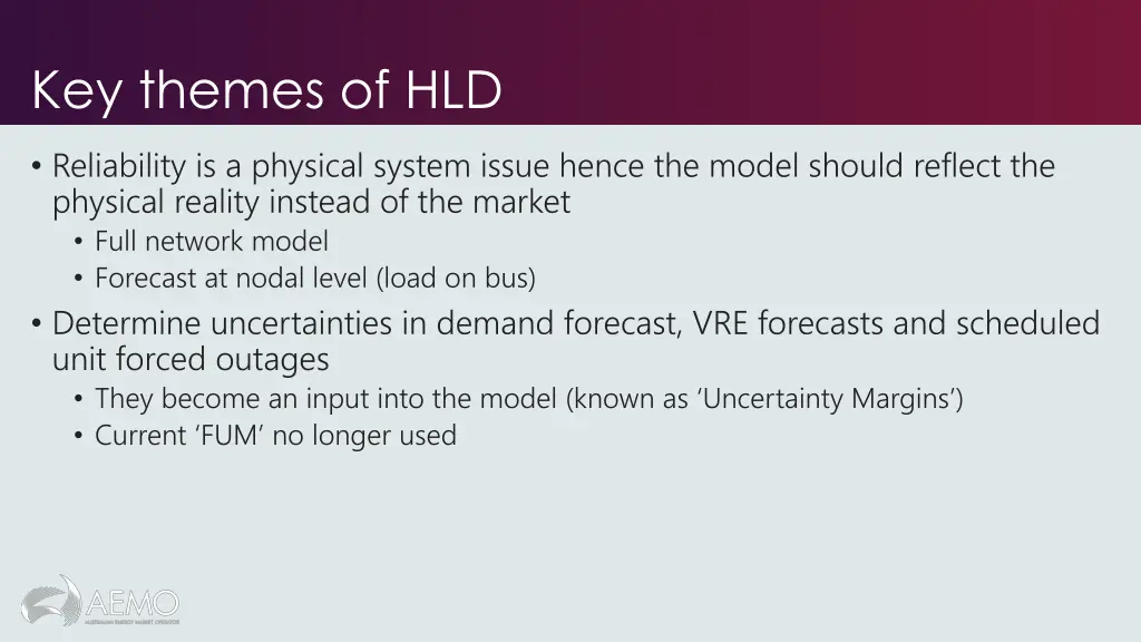 key themes of hld