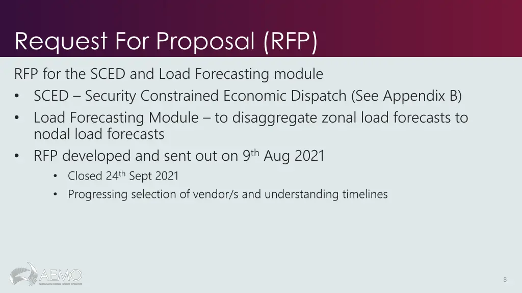 request for proposal rfp
