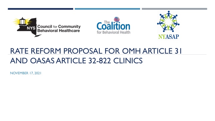 rate reform proposal for omh article 31 and oasas