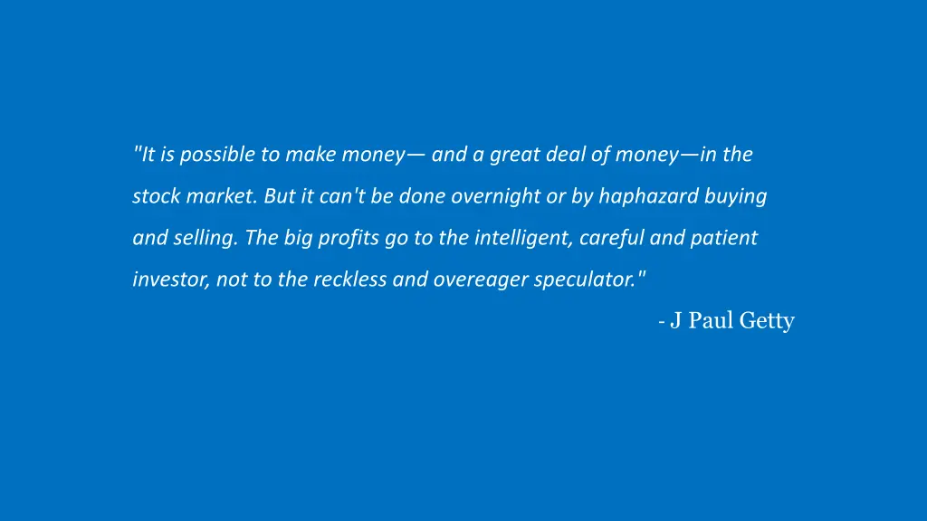 it is possible to make money and a great deal