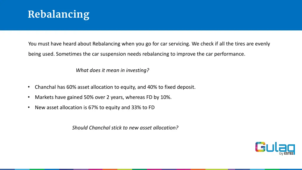 rebalancing