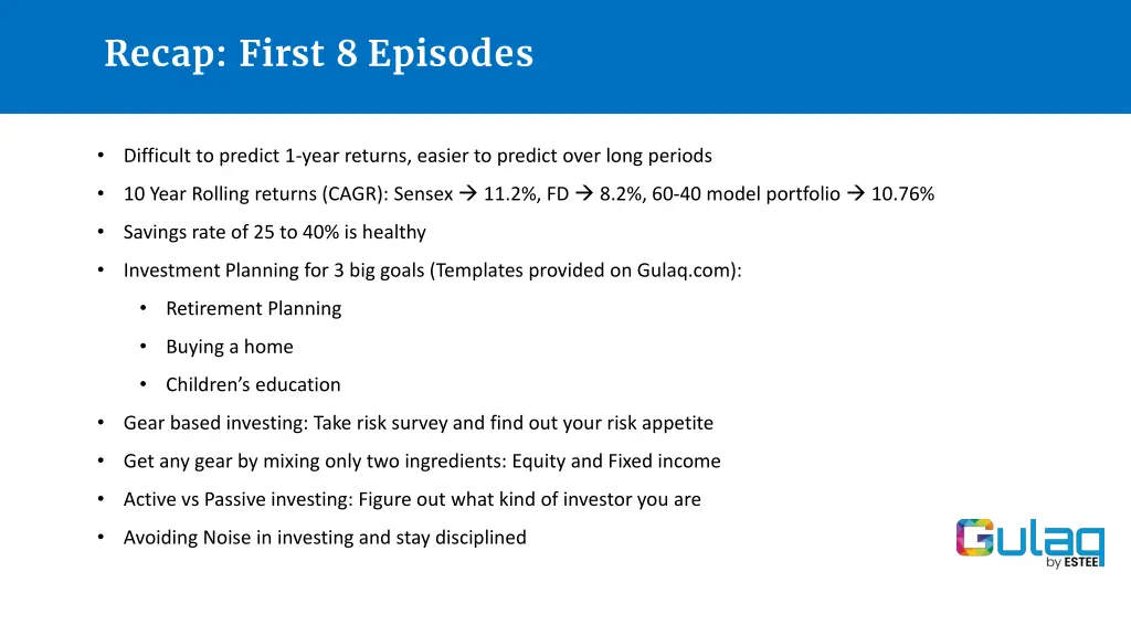 recap first 8 episodes