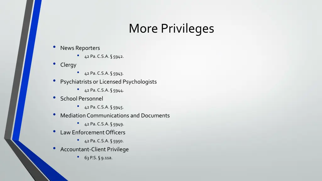 more privileges