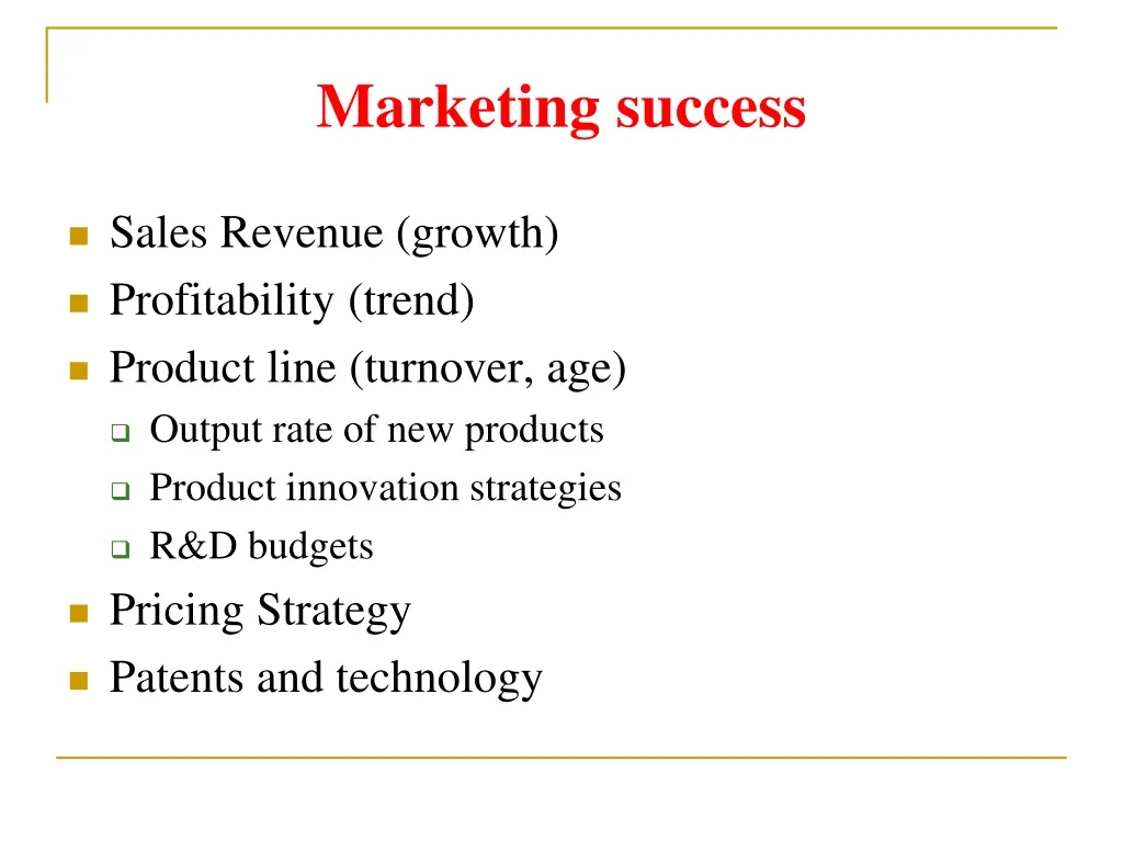 marketing success 1