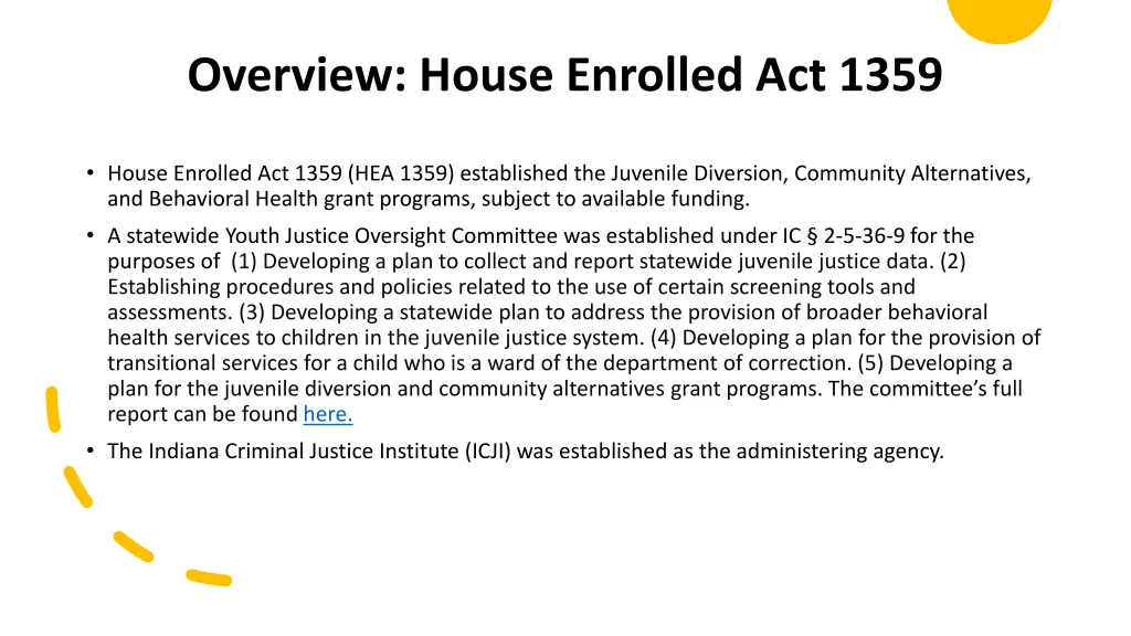 overview house enrolled act 1359