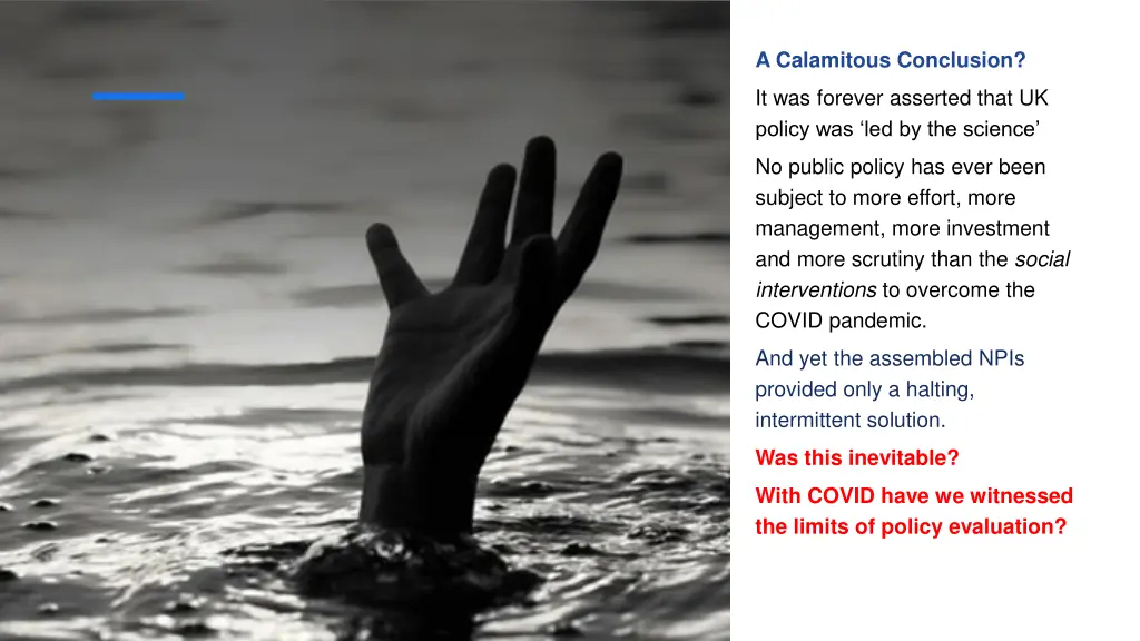 a calamitous conclusion