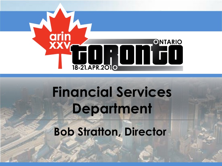 financial services department
