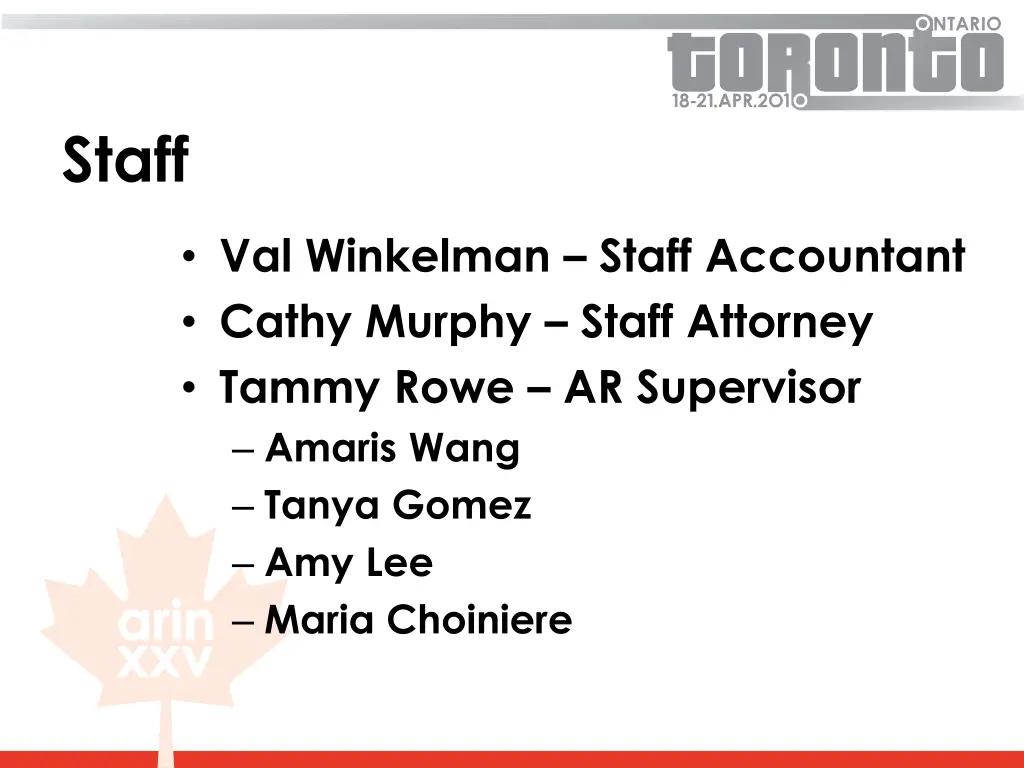 staff