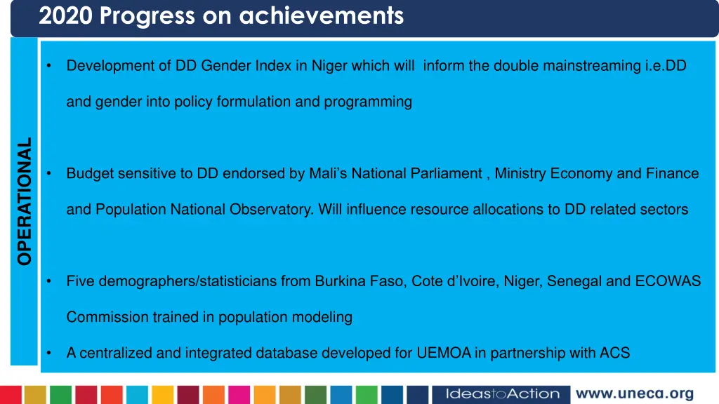 2020 progress on achievements 2
