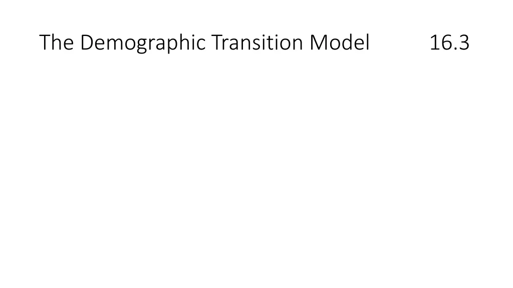 the demographic transition model 16 3