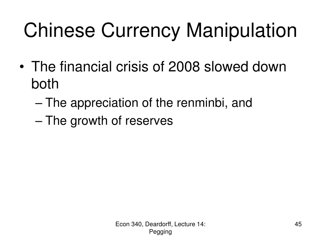 chinese currency manipulation 2