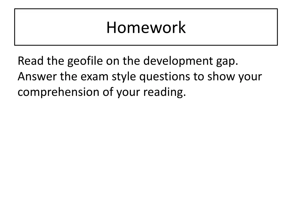 homework