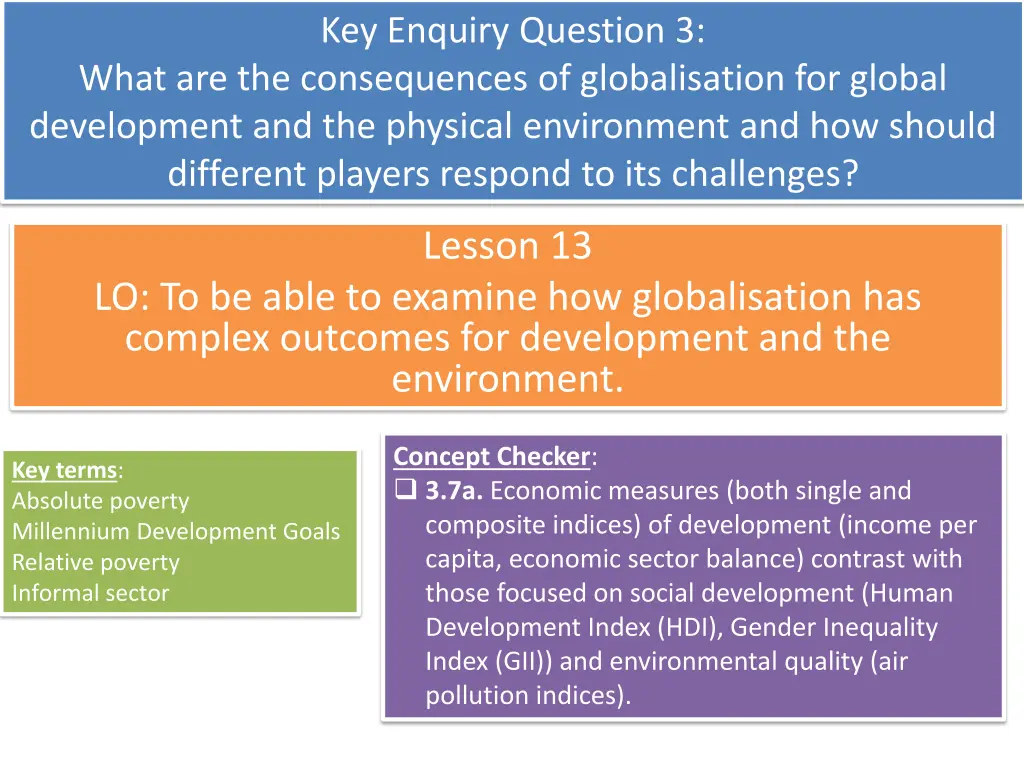 key enquiry question 3