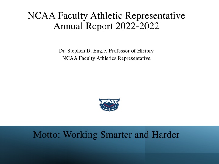 ncaa faculty athletic representative annual