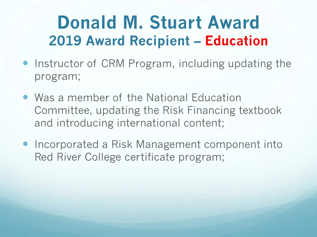 donald m stuart award 2019 award recipient 3