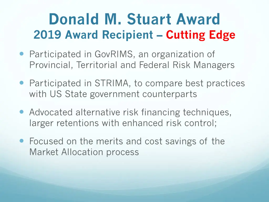 donald m stuart award 2019 award recipient 4