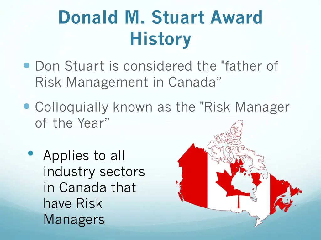 donald m stuart award history