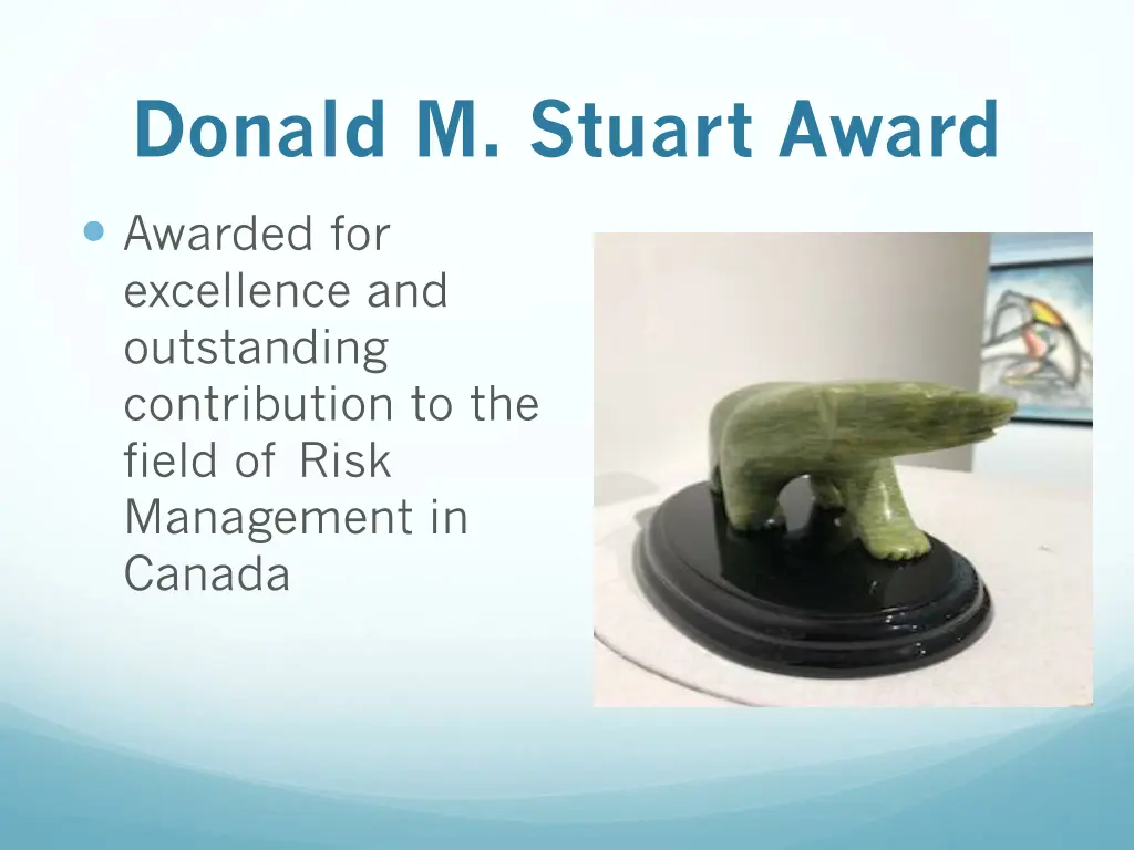 donald m stuart award