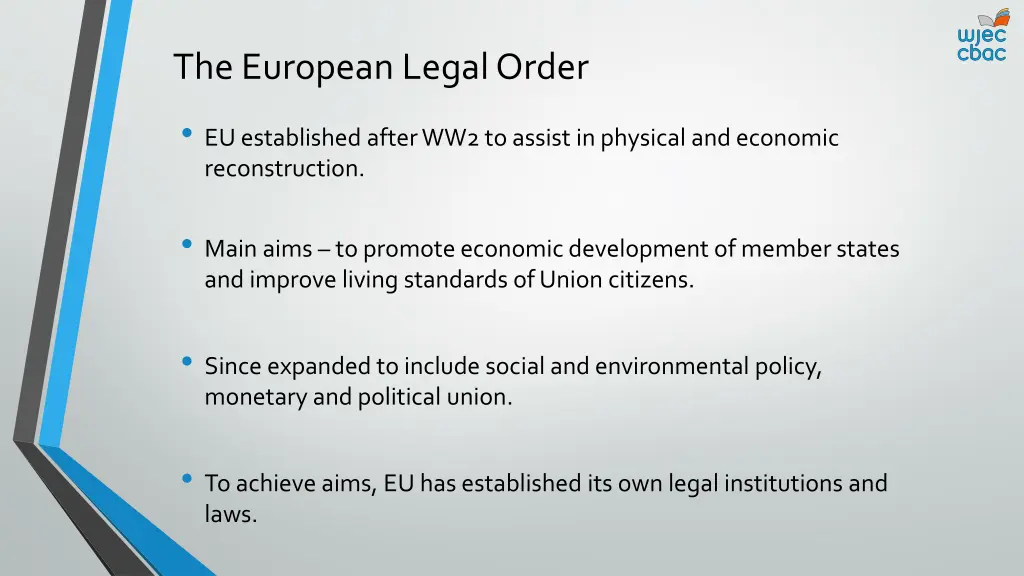 the european legal order