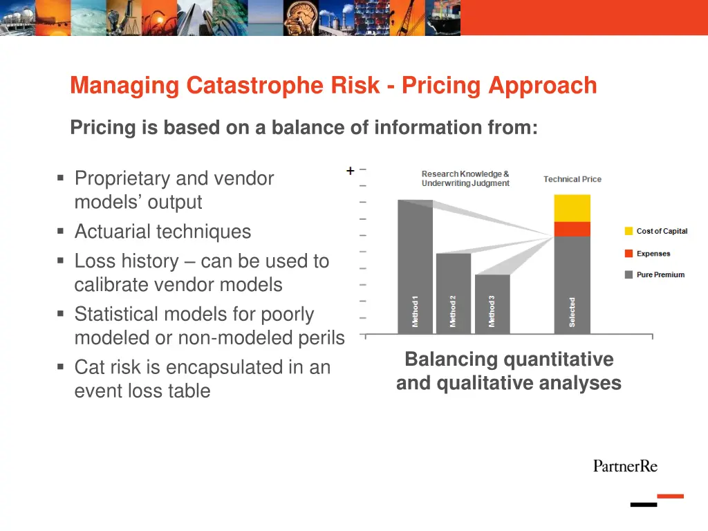 managing catastrophe risk pricing approach