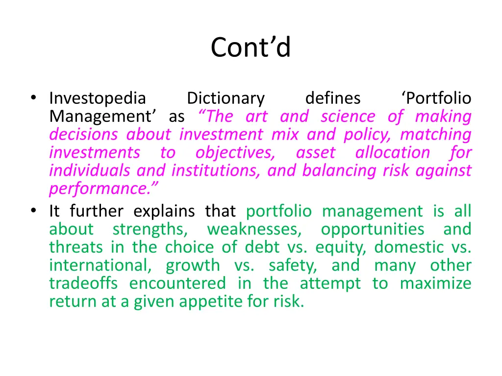 cont d
