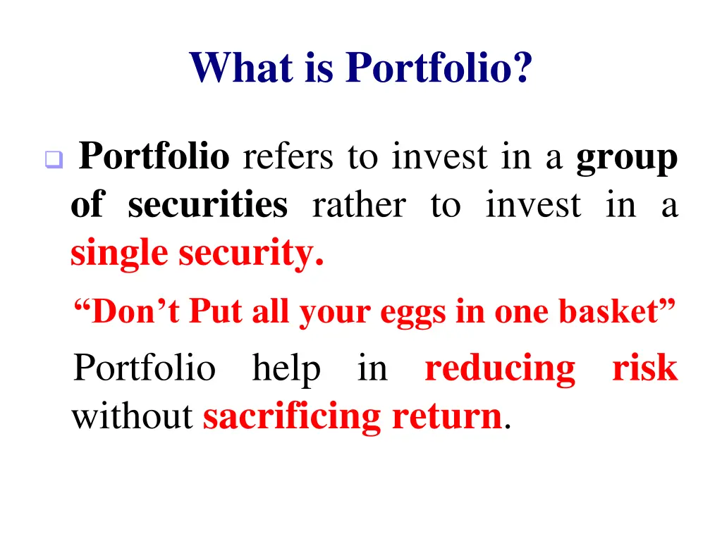what is portfolio