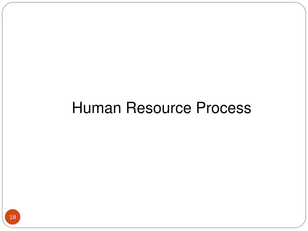 human resource process