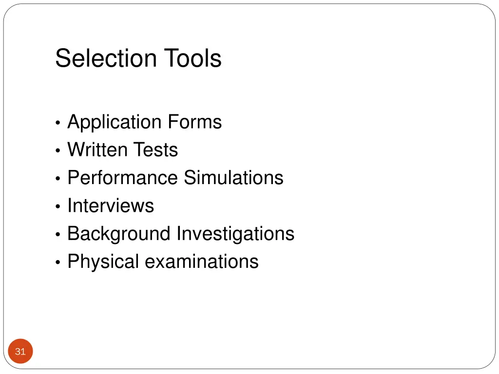 selection tools