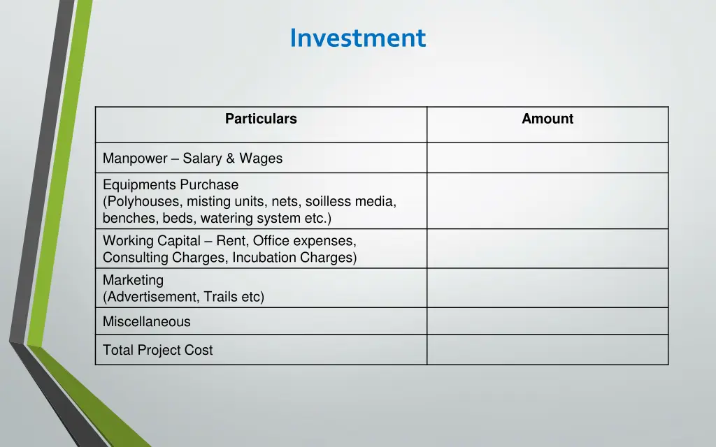 investment