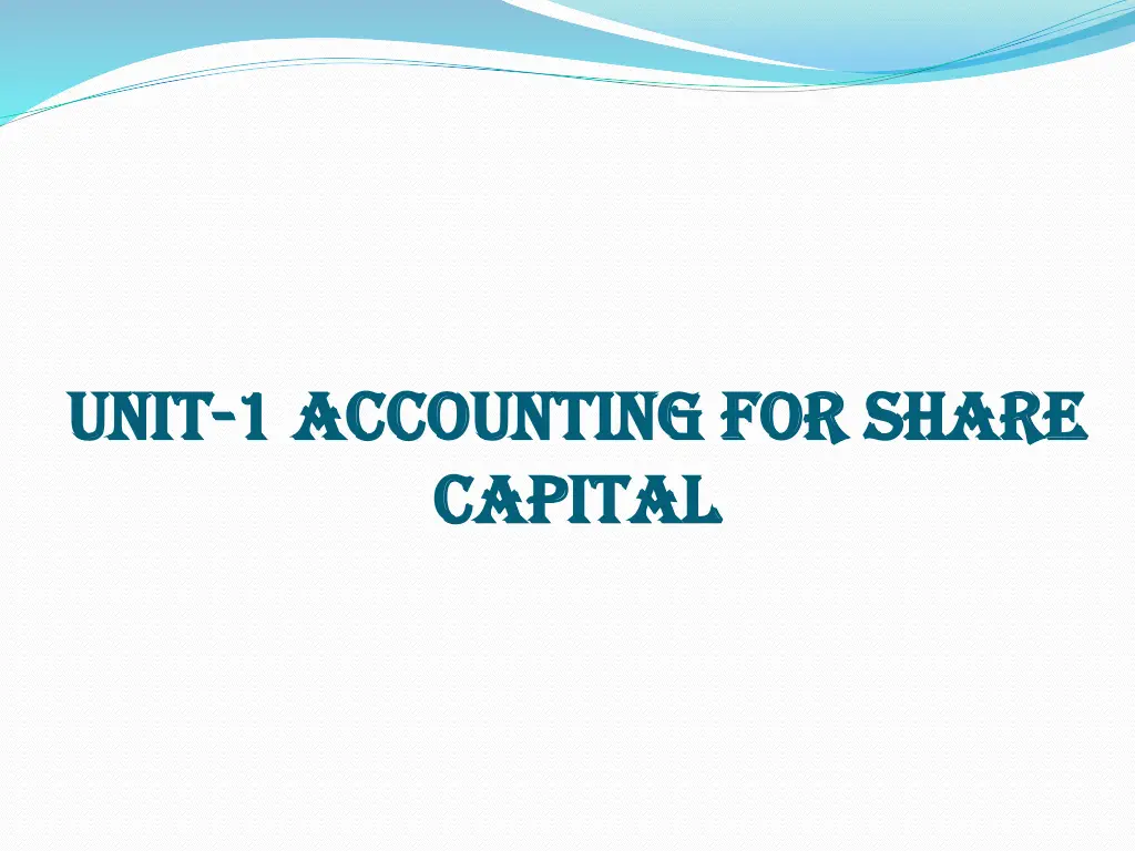 unit unit 1 accounting for share 1 accounting