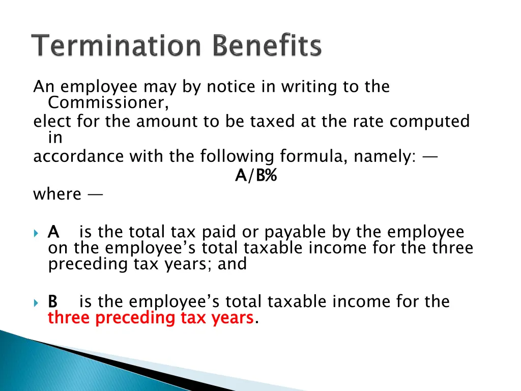 an employee may by notice in writing