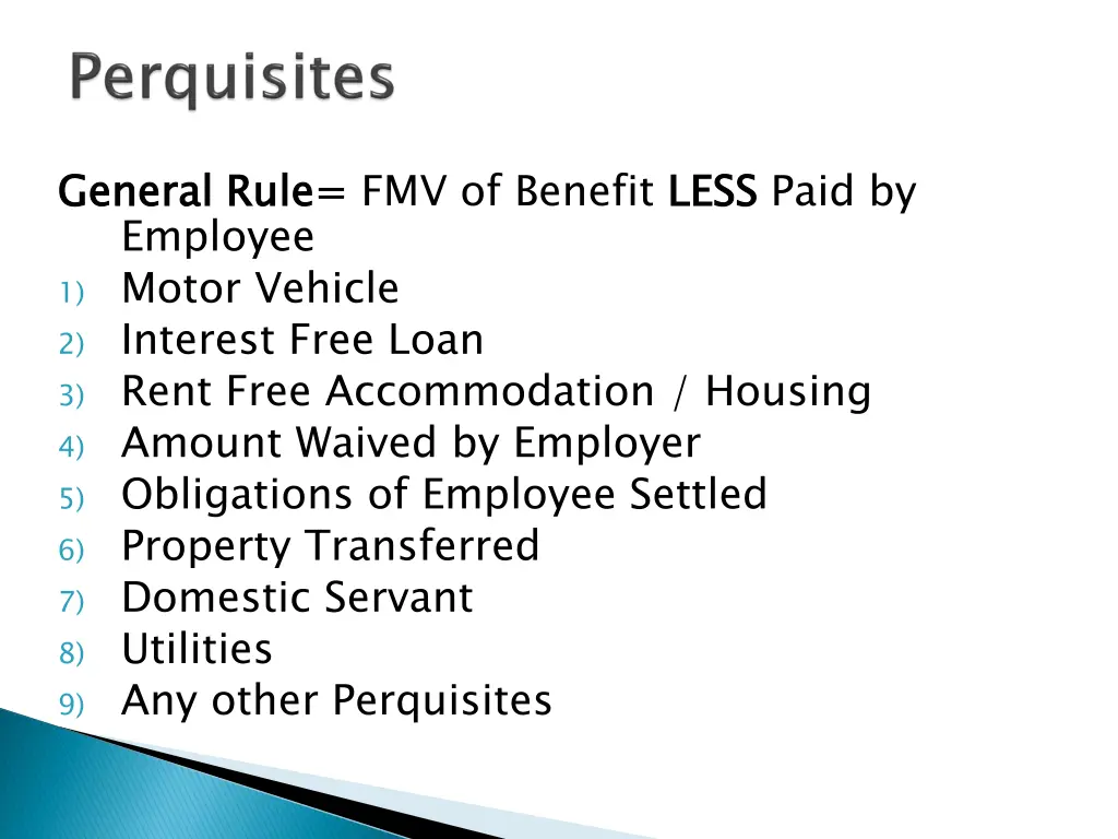 general rule employee 1 motor vehicle 2 interest