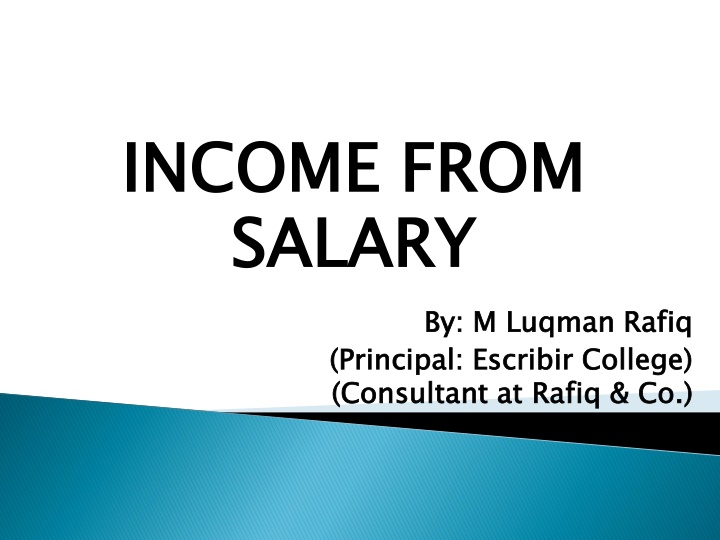 income from salary