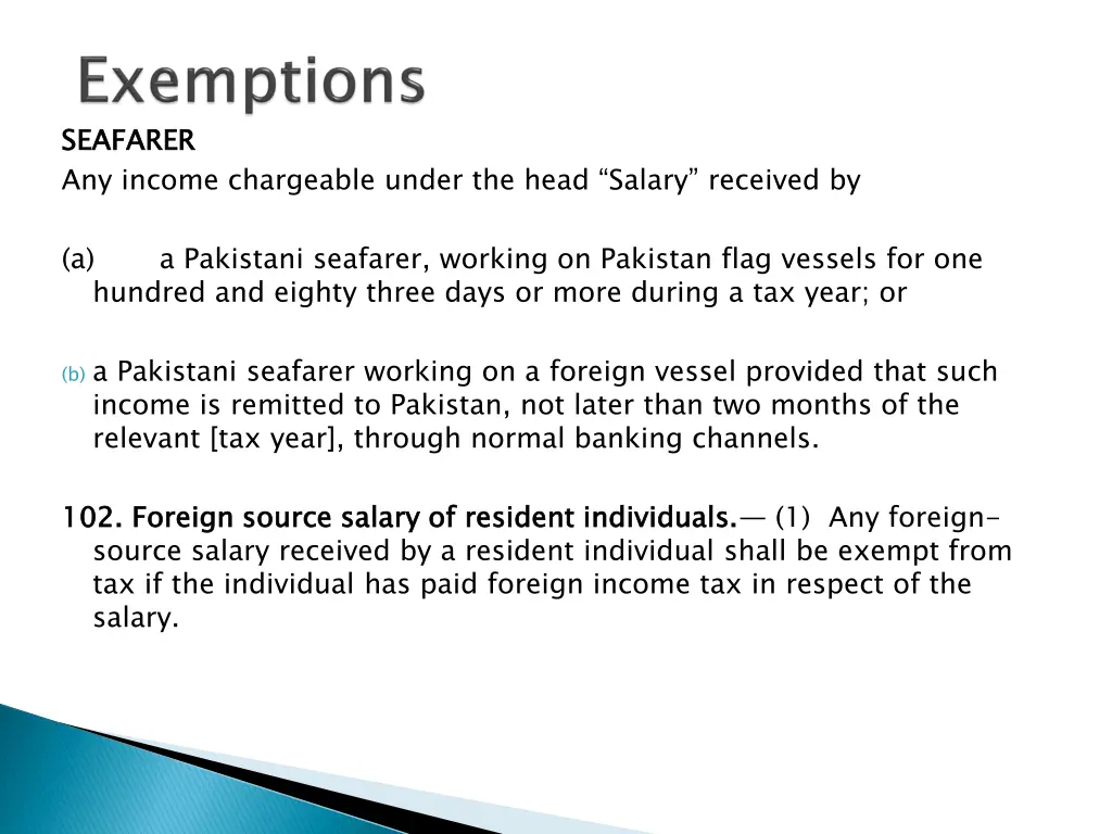 seafarer any income chargeable under the head