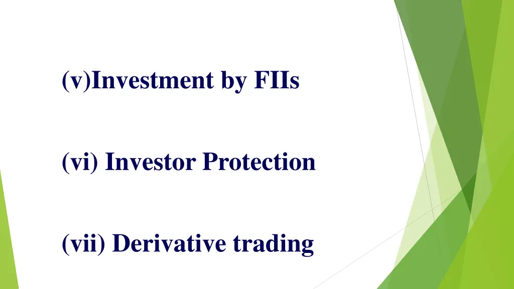 v investment by fiis