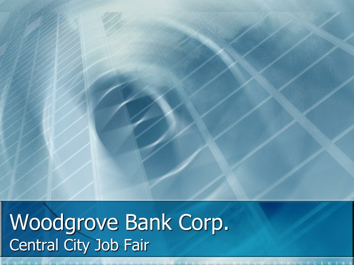 woodgrove bank corp central city job fair