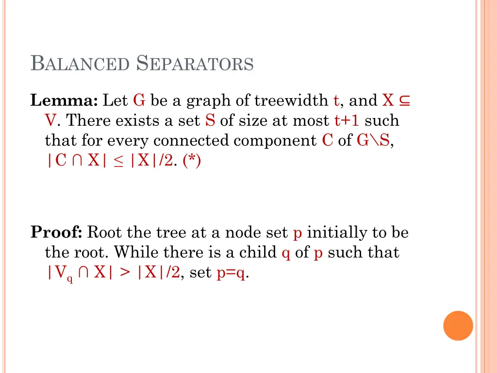 b alanced s eparators