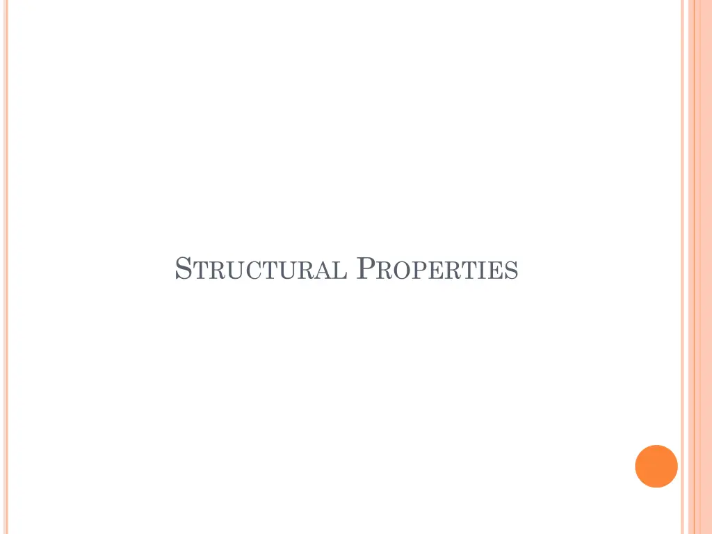 s tructural p roperties