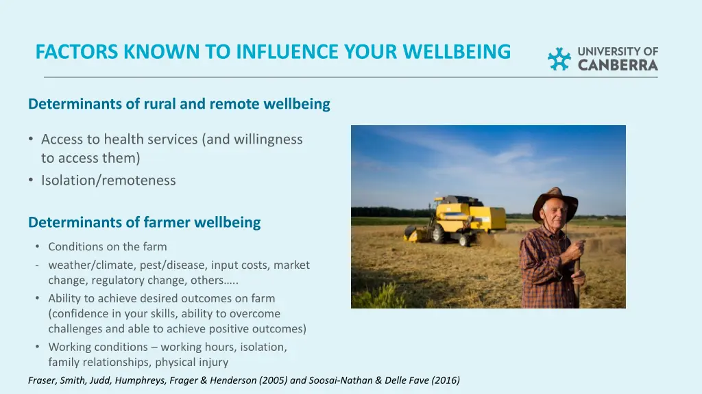 factors known to influence your wellbeing