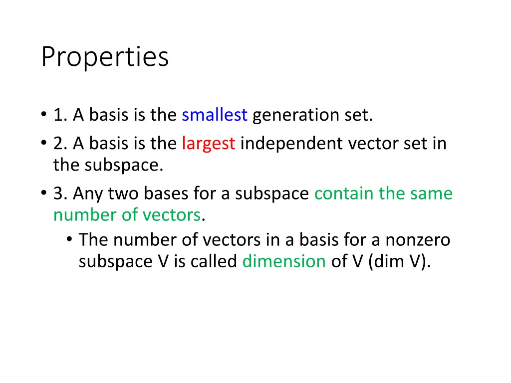 properties