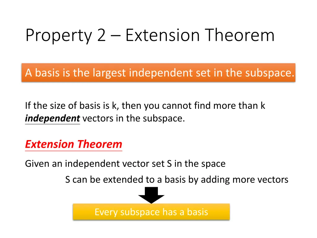 property 2 extension theorem