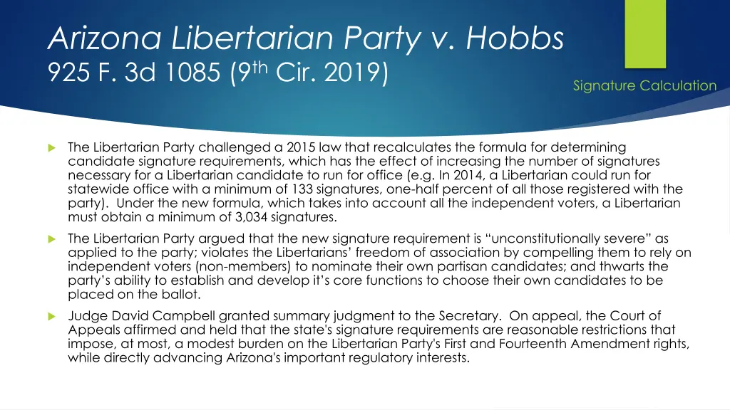 arizona libertarian party v hobbs 925 f 3d 1085
