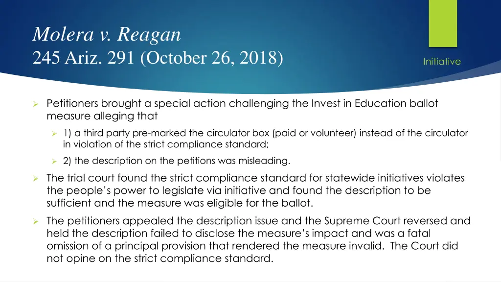 molera v reagan 245 ariz 291 october 26 2018