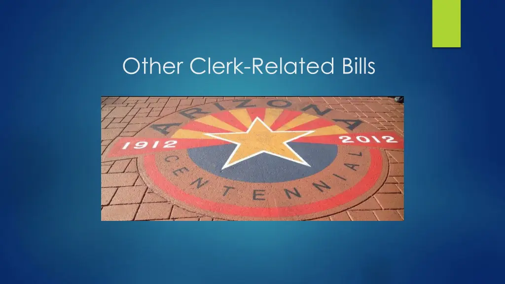 other clerk related bills
