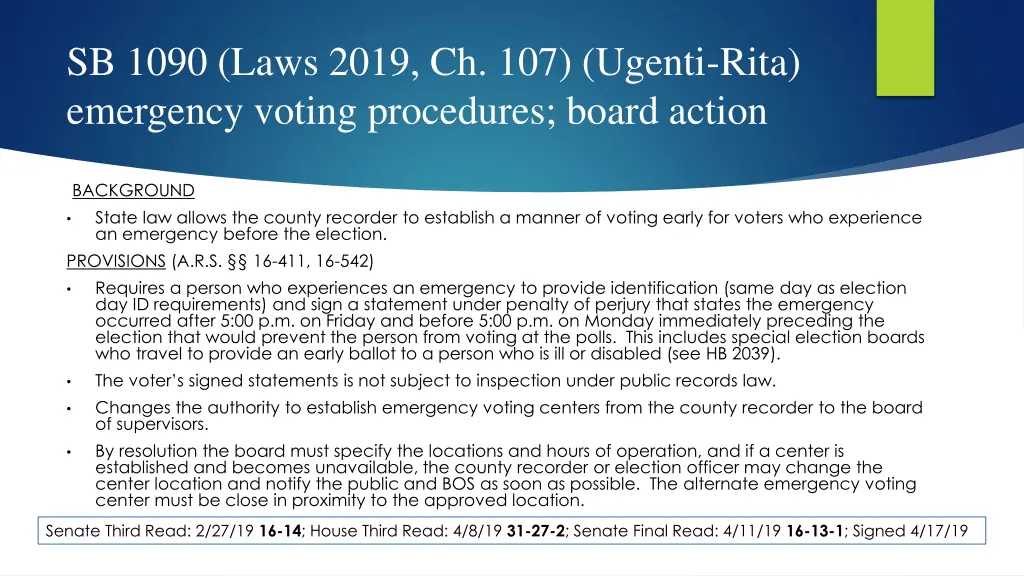 sb 1090 laws 2019 ch 107 ugenti rita emergency