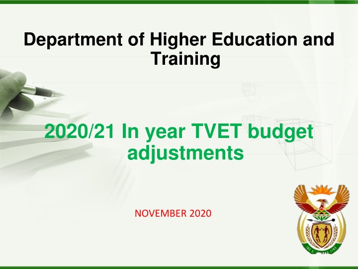department of higher education and training