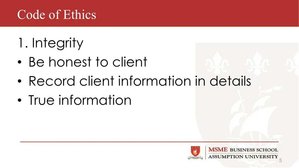 code of ethics 1